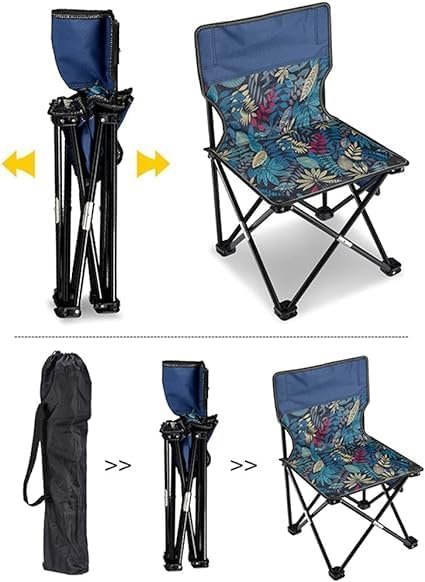 Carp Fishing Folding And Hocking Travel Chair with Carry Bag (1 Pcs, Small Size,) (Multicolor)