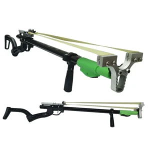 Laser Slingshot Dual-Purpose Heavy Slingshot Rifle Can Hunt and Shoot Fish Pull the Trigger to Launch Firing Rate can Reach 90 m -120 m Per Second with 3 Thicken Rubber Bands (Slingshot - Eagle)